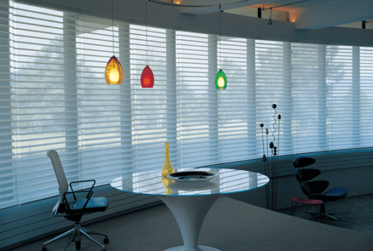 Silhouette Shades home office