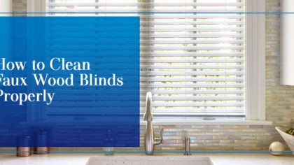 How to Clean Faux Wood Blinds Properly